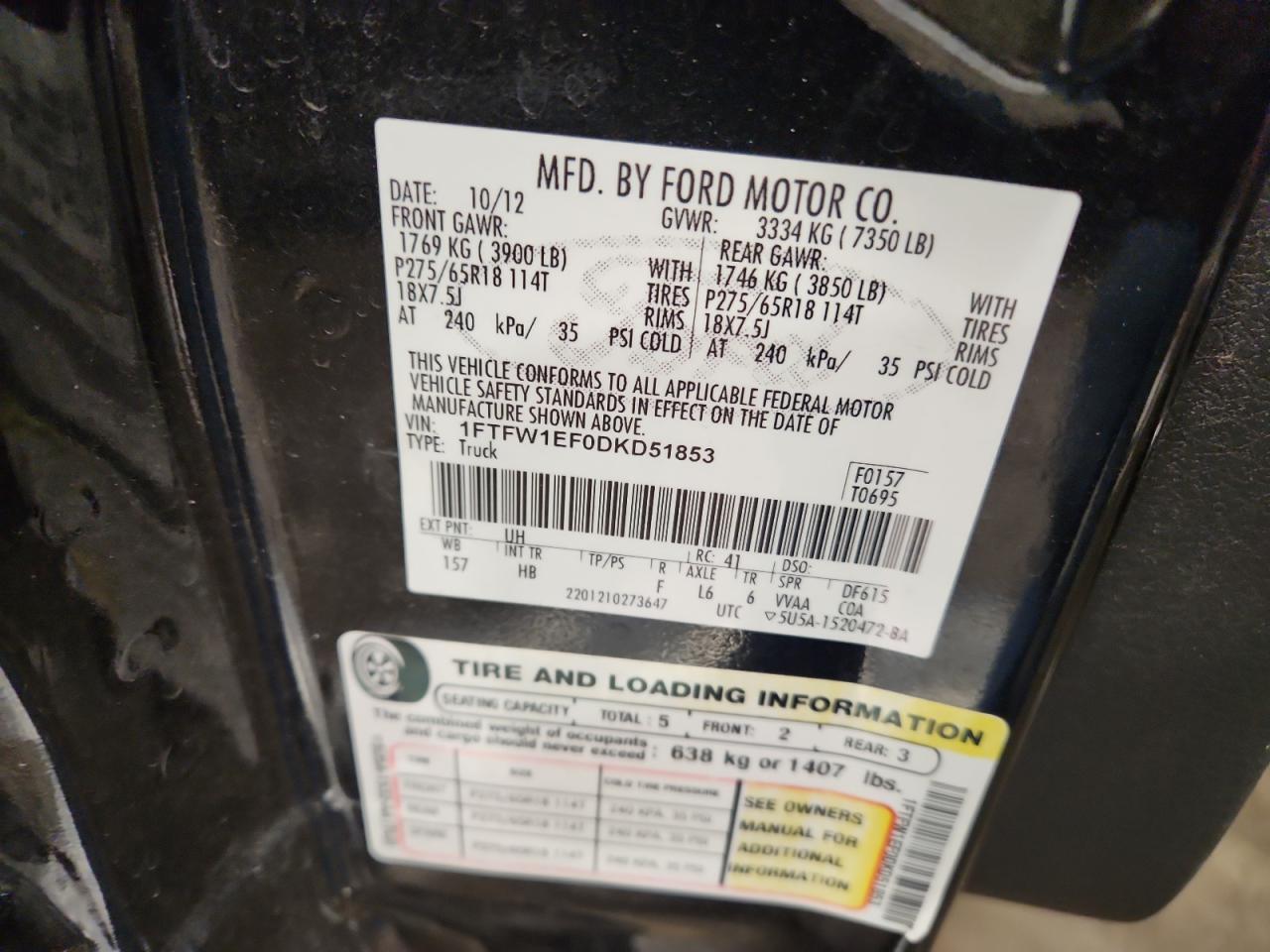 2013 FORD F-150