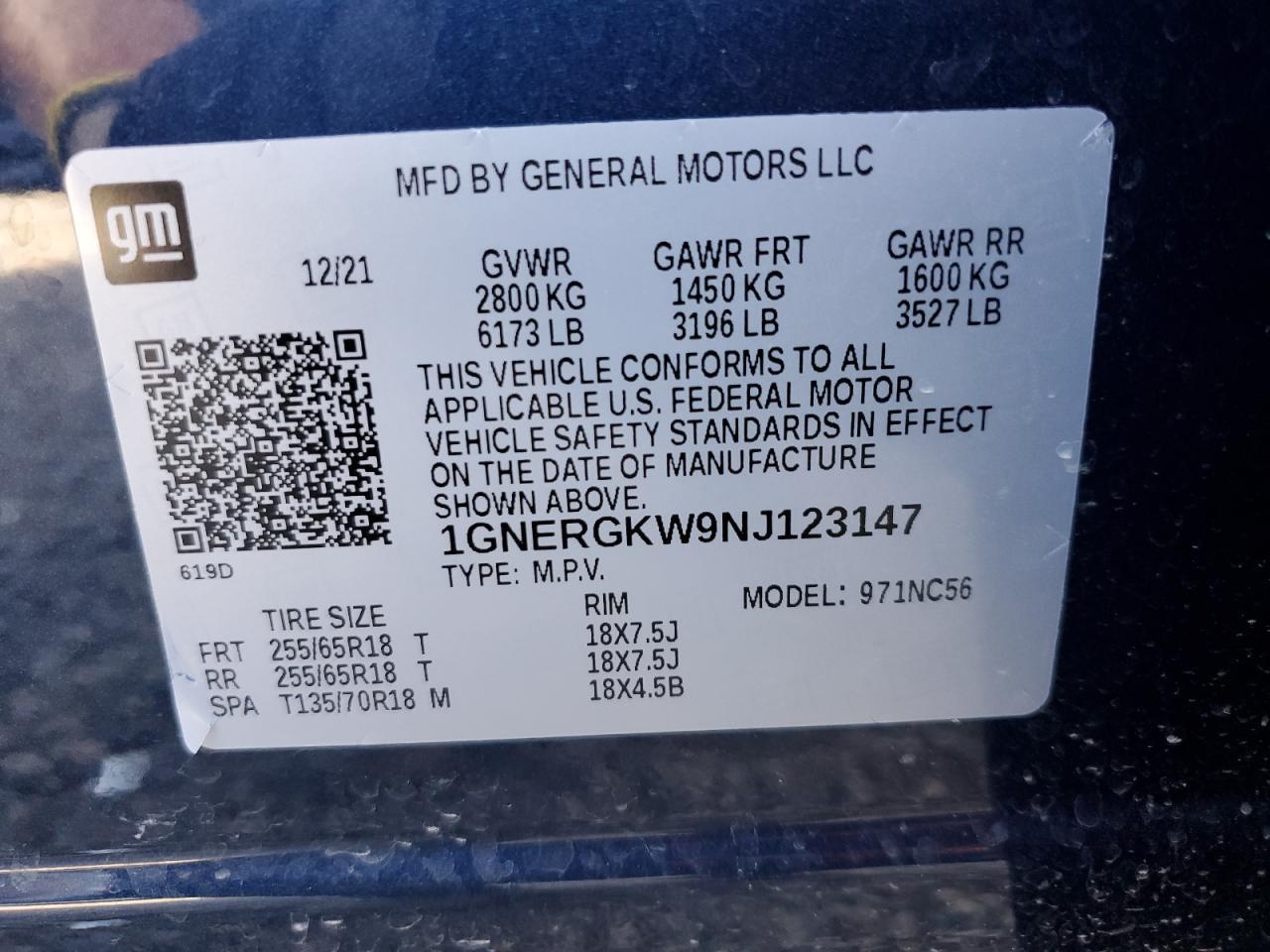 2022 CHEVROLET TRAVERSE