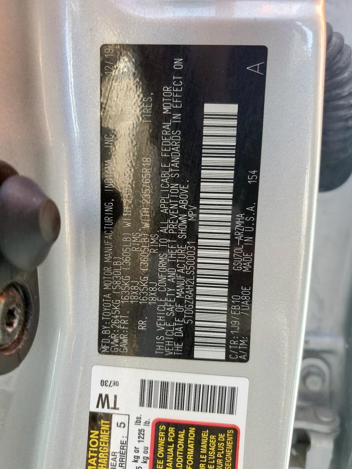 2020 TOYOTA HIGHLANDER