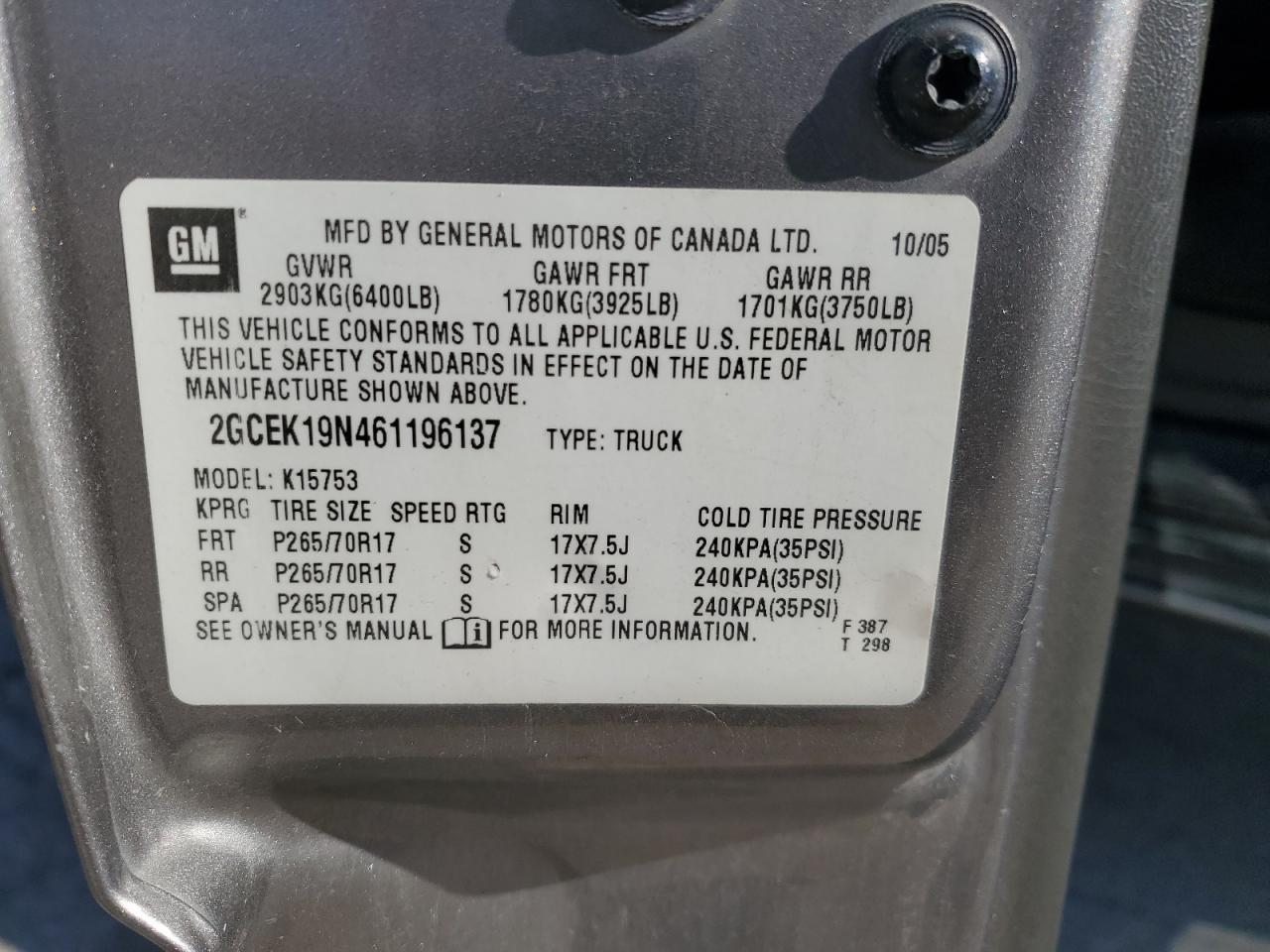 2006 CHEVROLET Silverado