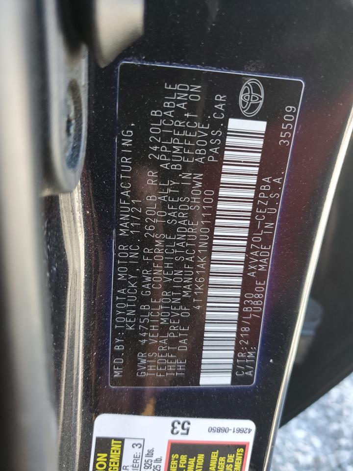 2022 TOYOTA CAMRY