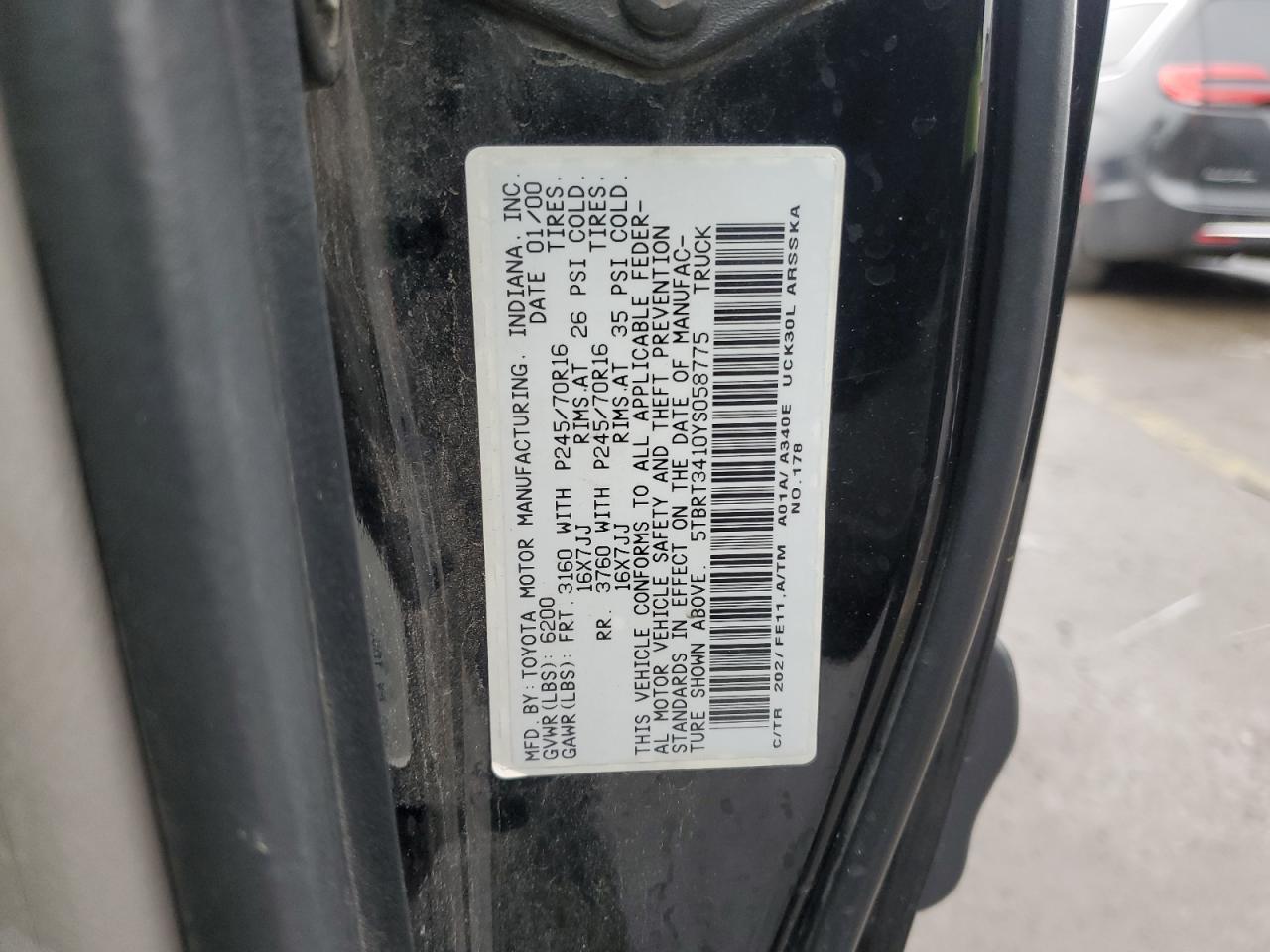 2000 TOYOTA TUNDRA