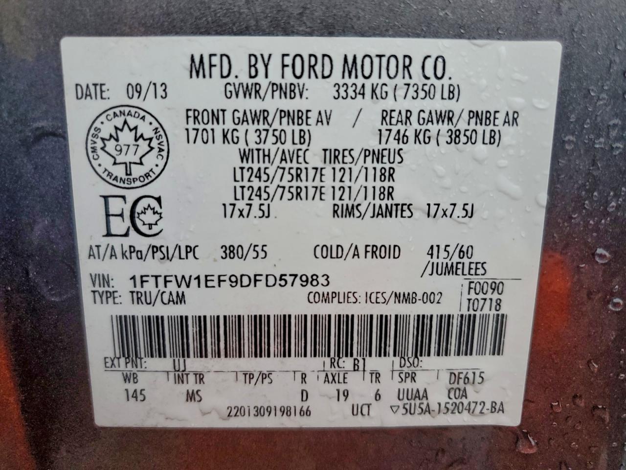 2013 FORD F-150