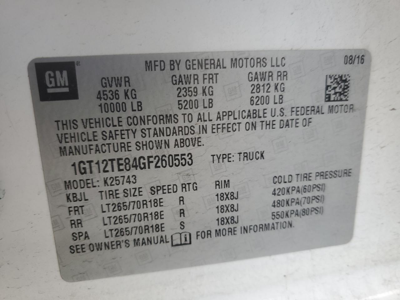 2016 GMC Sierra