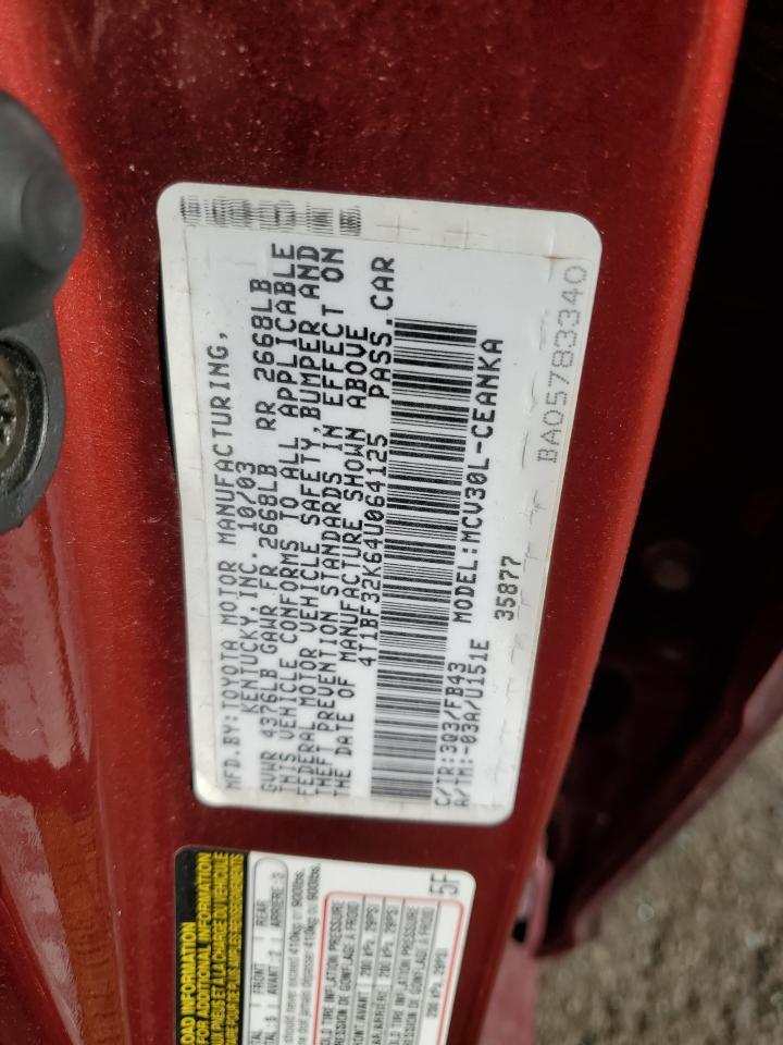 2004 TOYOTA CAMRY