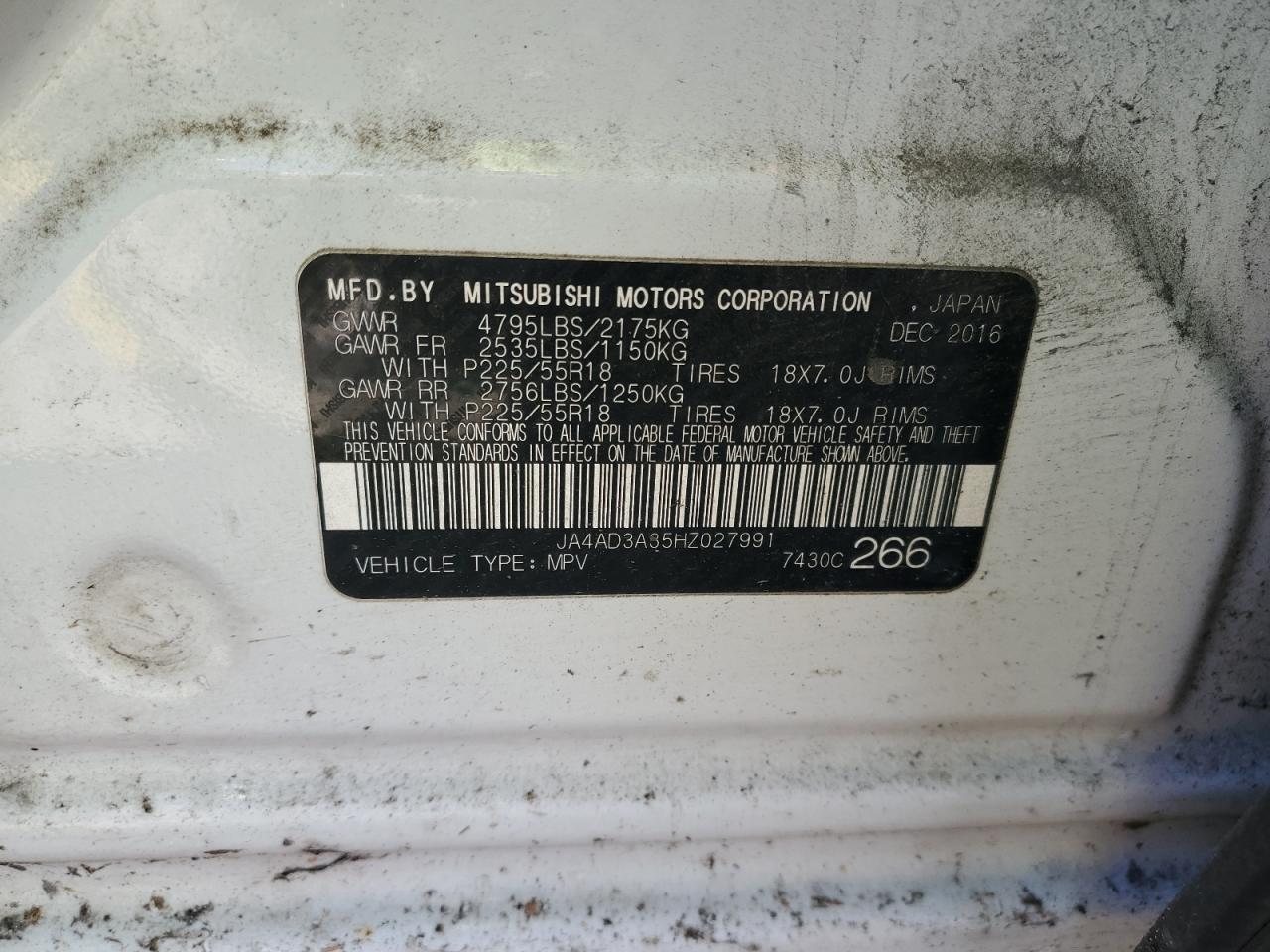 2017 MITSUBISHI outlander