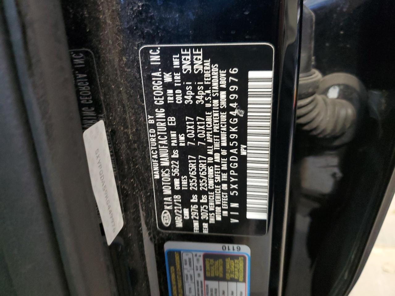 2019 KIA SORENTO