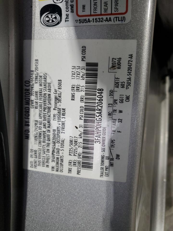2010 FORD FUSION