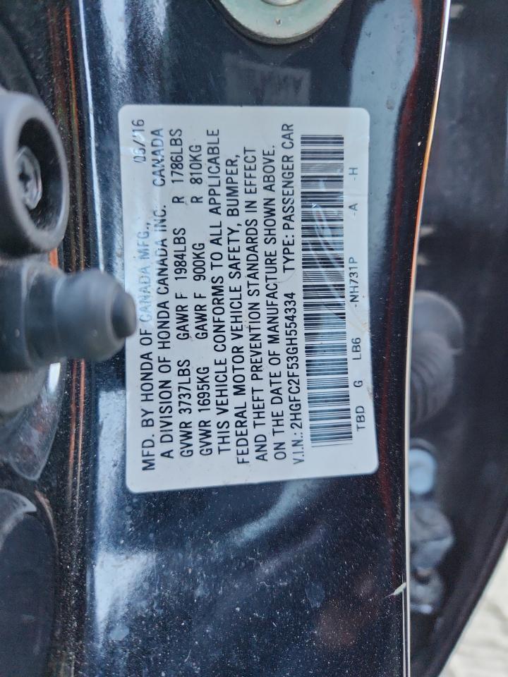 2016 HONDA CIVIC