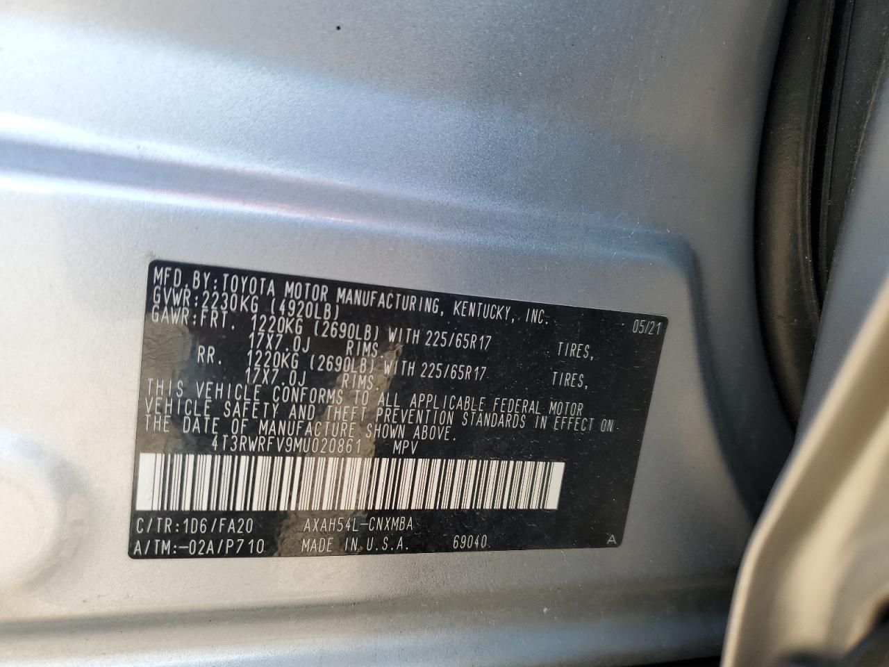 2021 TOYOTA RAV4