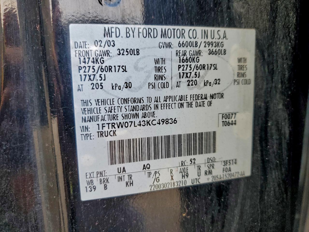 2003 FORD F-150
