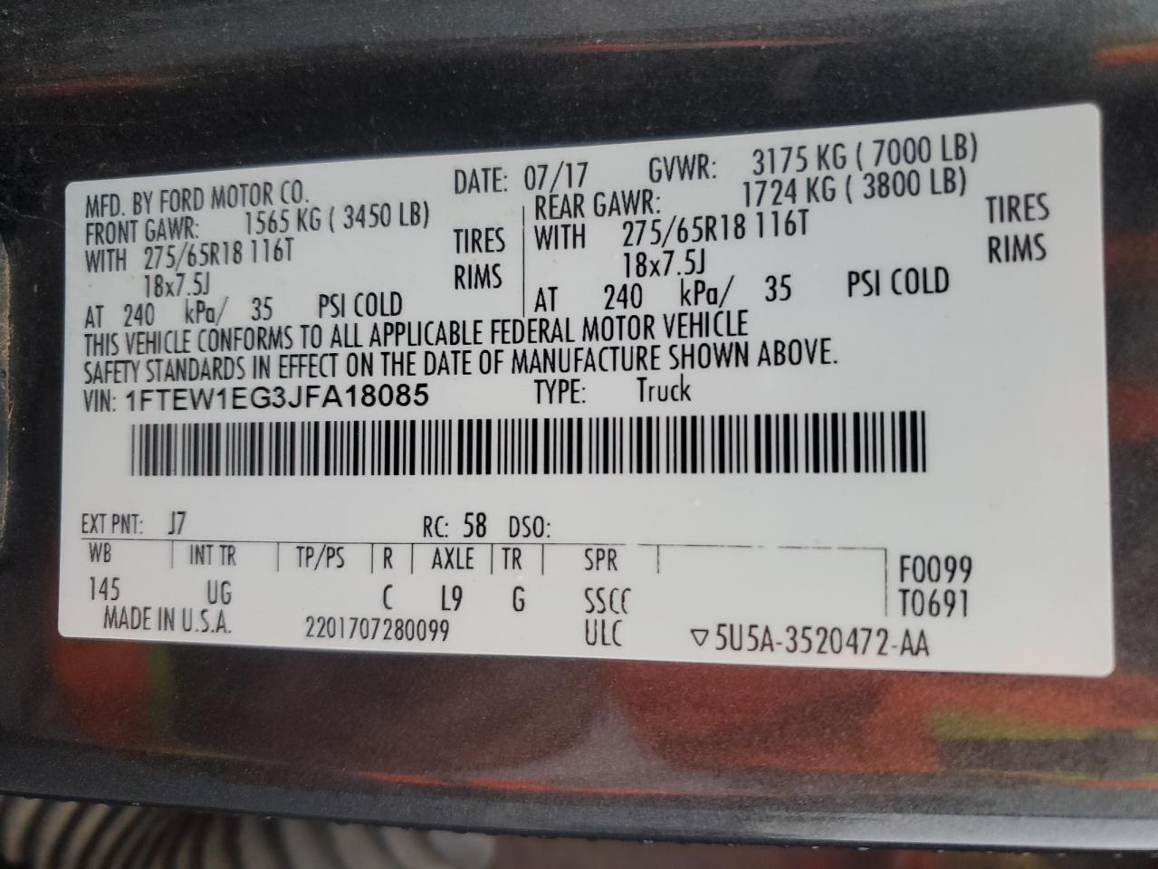2018 FORD F-150