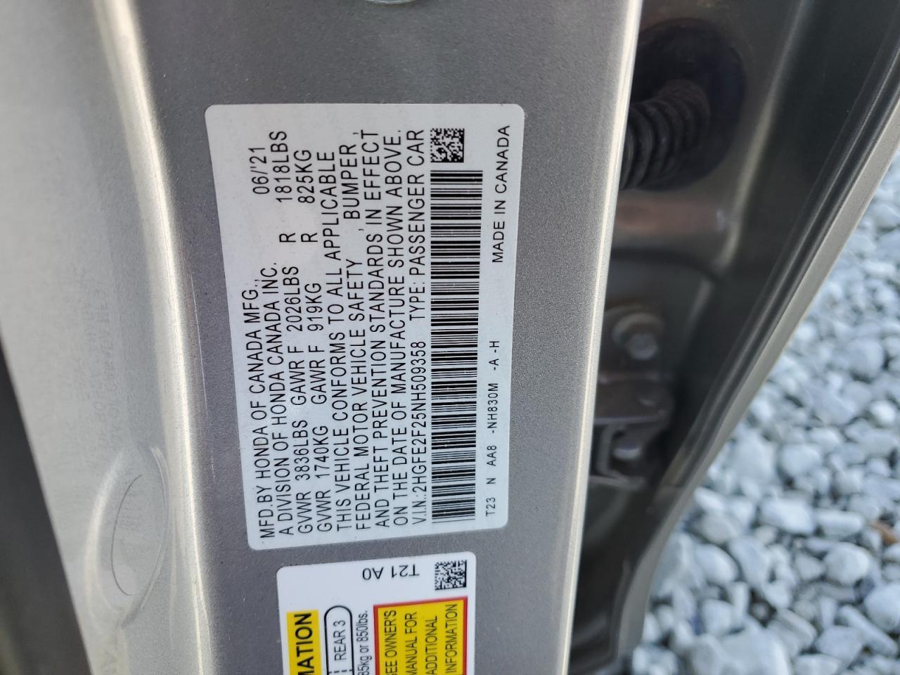 2022 HONDA CIVIC