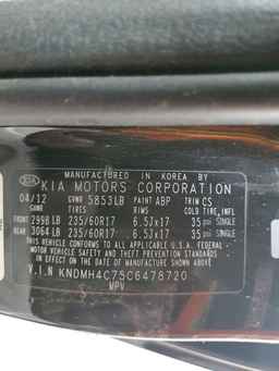 2012 KIA SEDONA