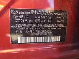 2013 HYUNDAI SONATA