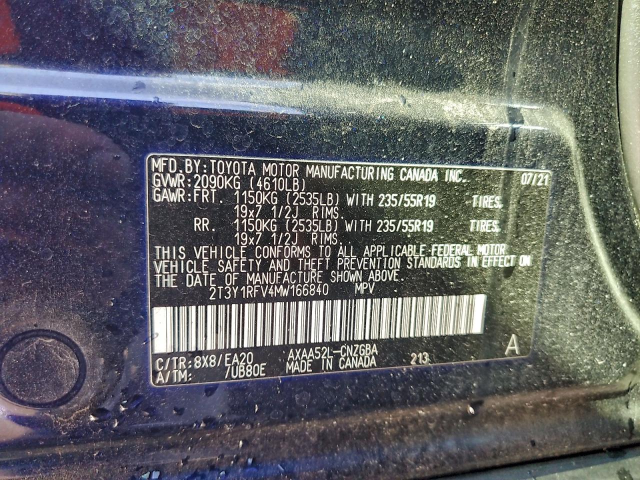 2021 TOYOTA RAV4