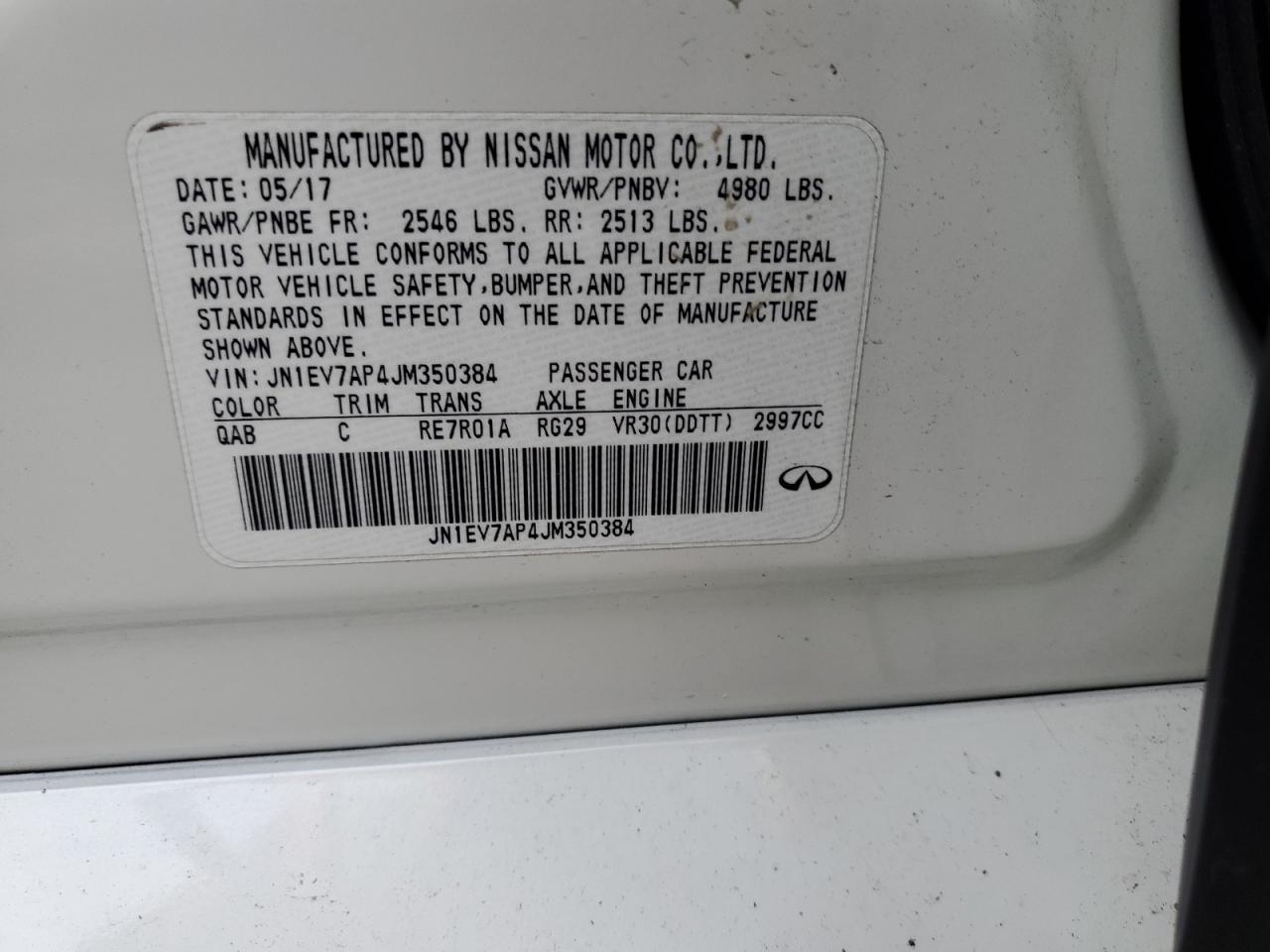 2018 INFINITI Q50