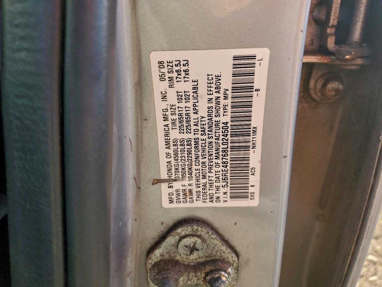 2008 HONDA CR-V