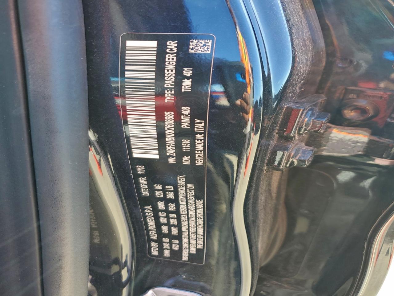 2019 ALFA ROMEO Giulia