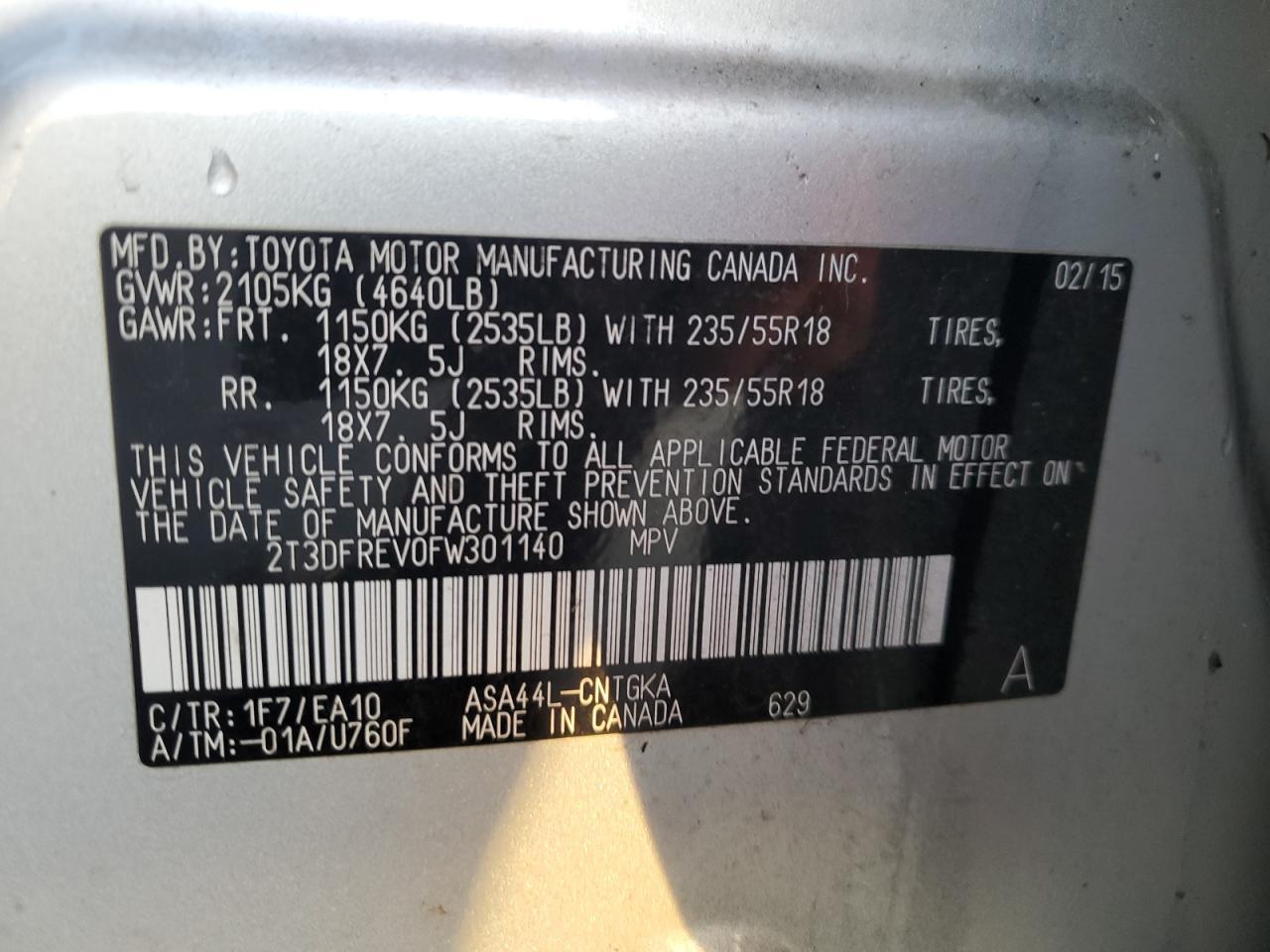 2015 TOYOTA RAV4