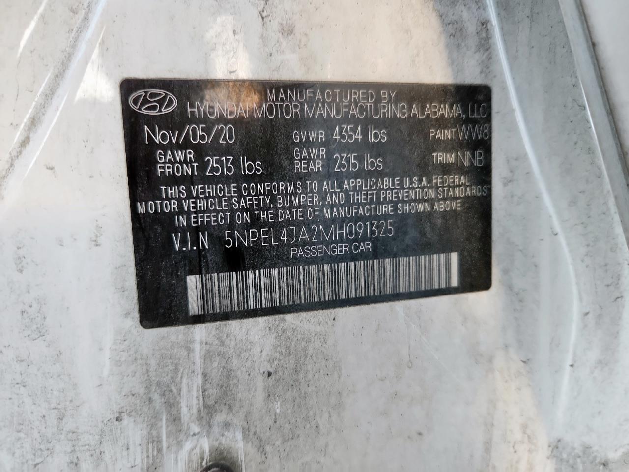 2021 HYUNDAI SONATA