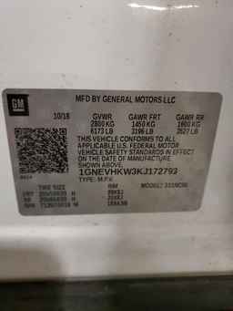 2019 CHEVROLET TRAVERSE