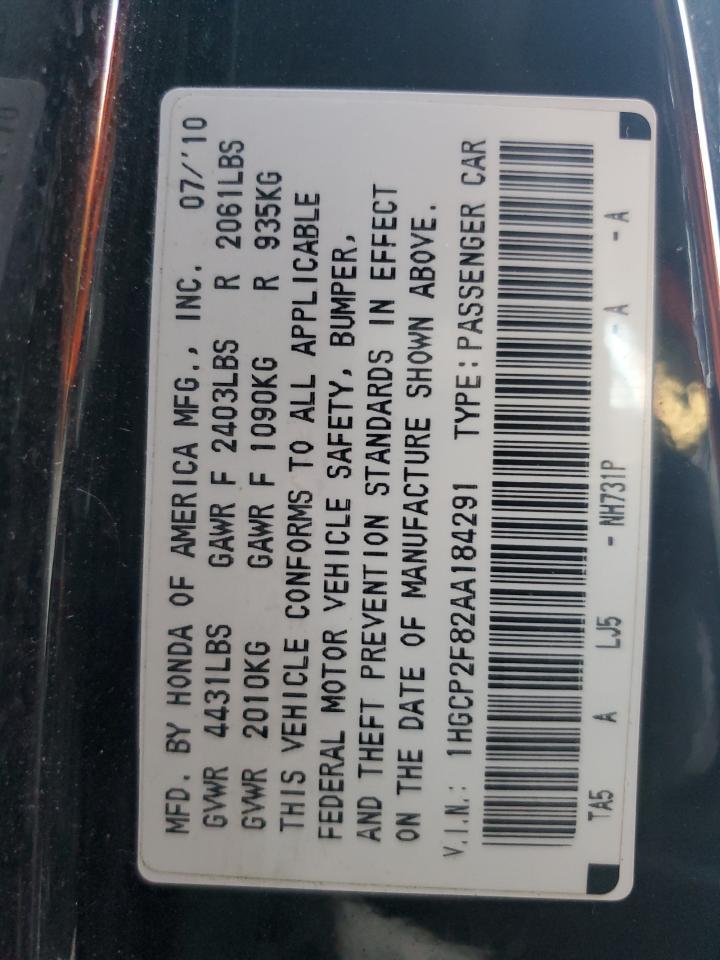 2010 HONDA ACCORD
