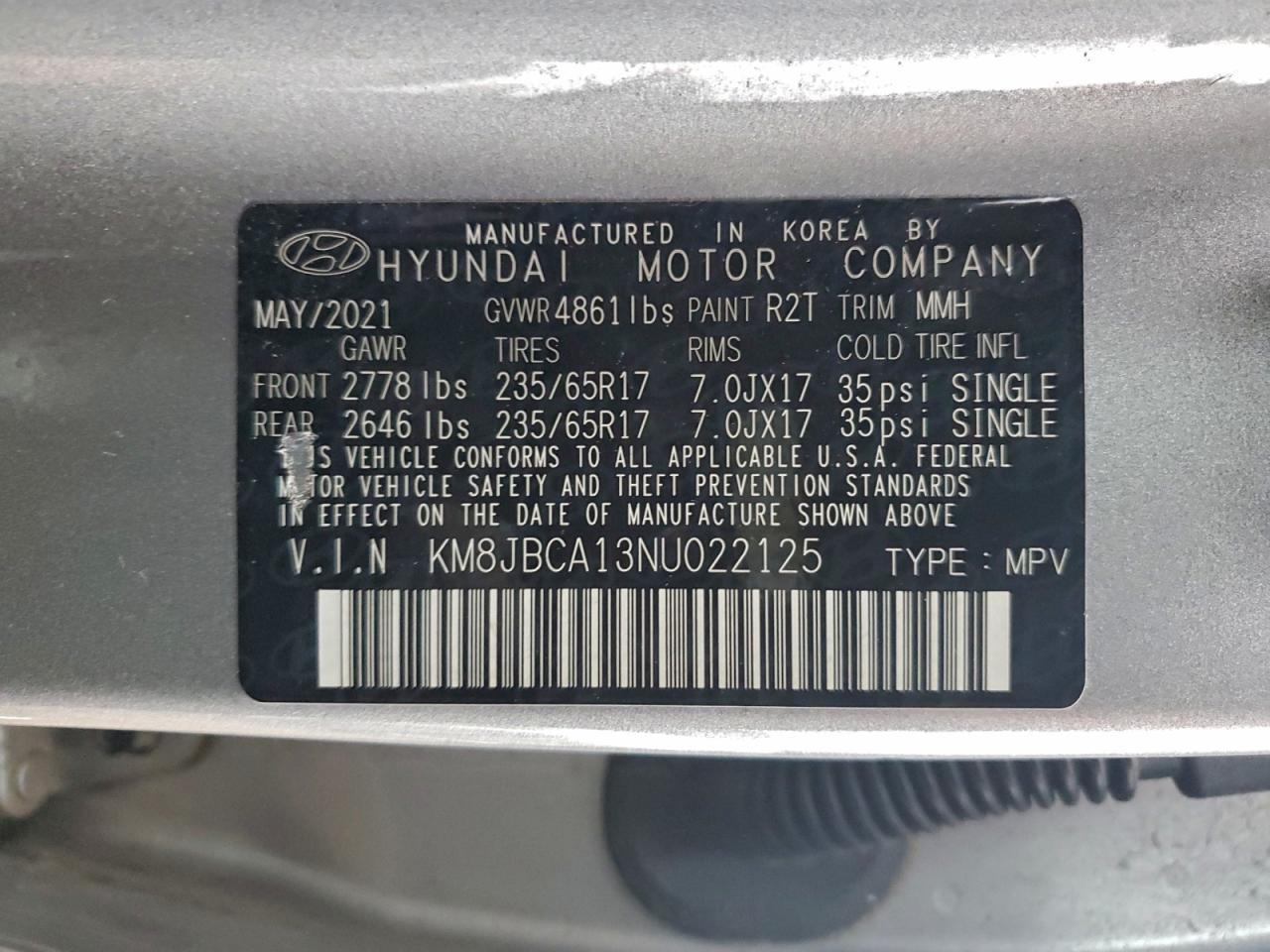 2022 HYUNDAI TUCSON