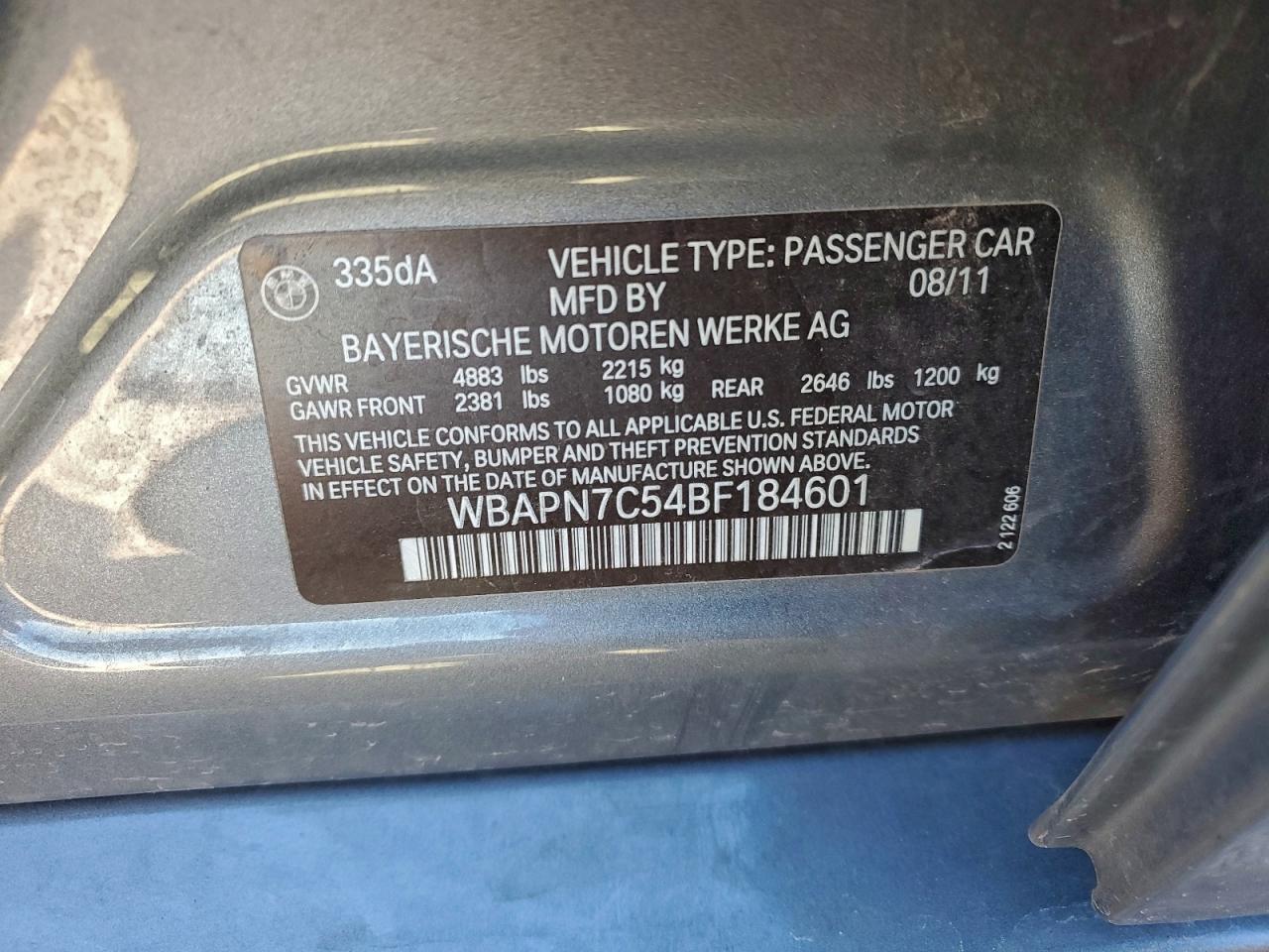 2011 BMW 3 SERIES