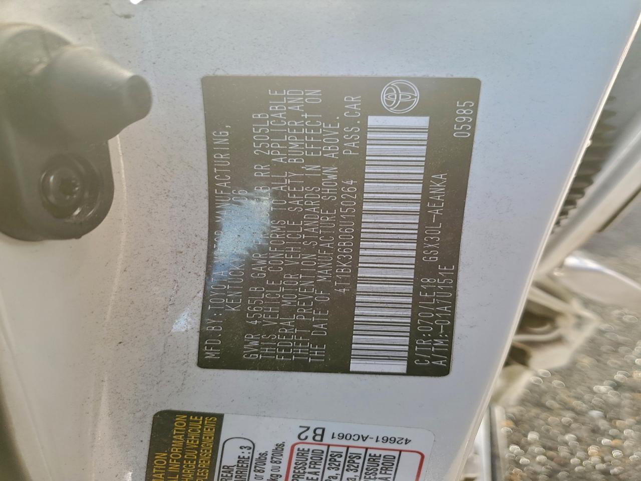2006 TOYOTA Avalon