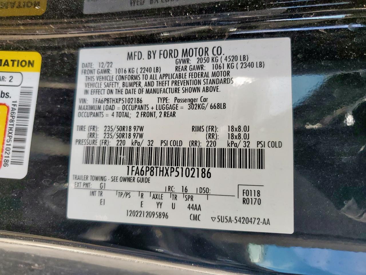 2023 FORD MUSTANG