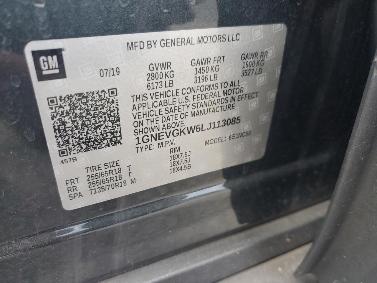 2020 CHEVROLET TRAVERSE