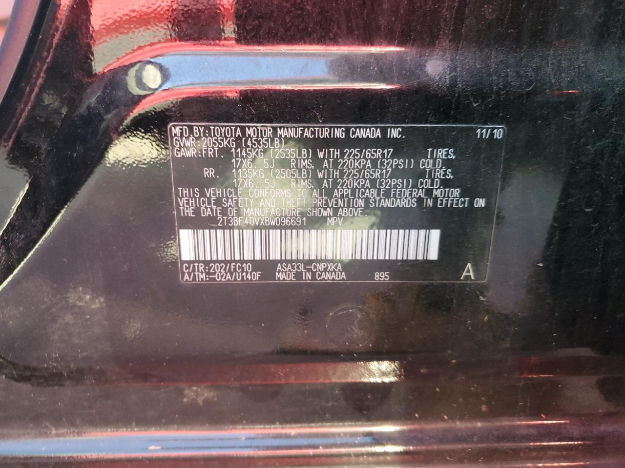 2011 TOYOTA RAV4