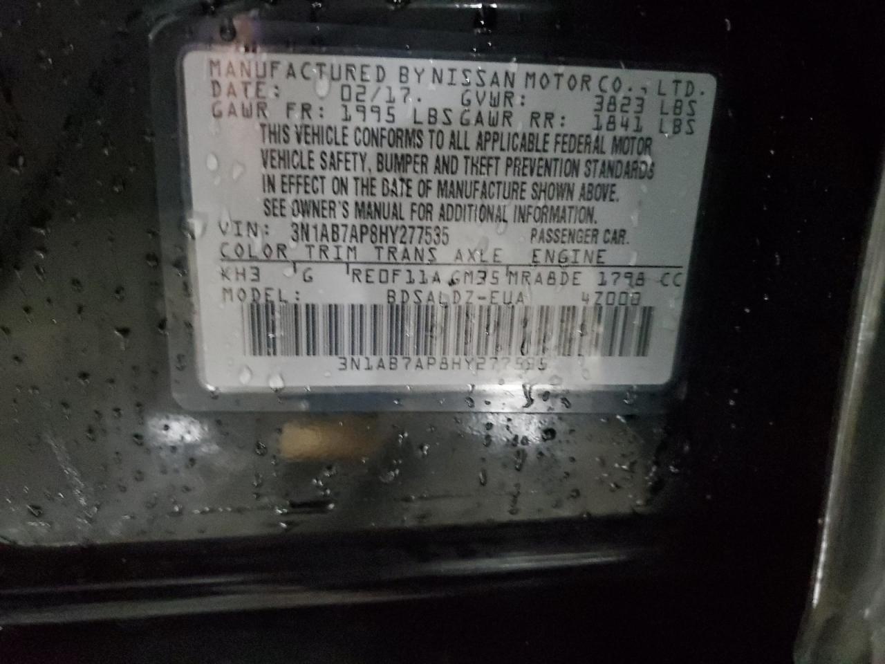2017 NISSAN SENTRA