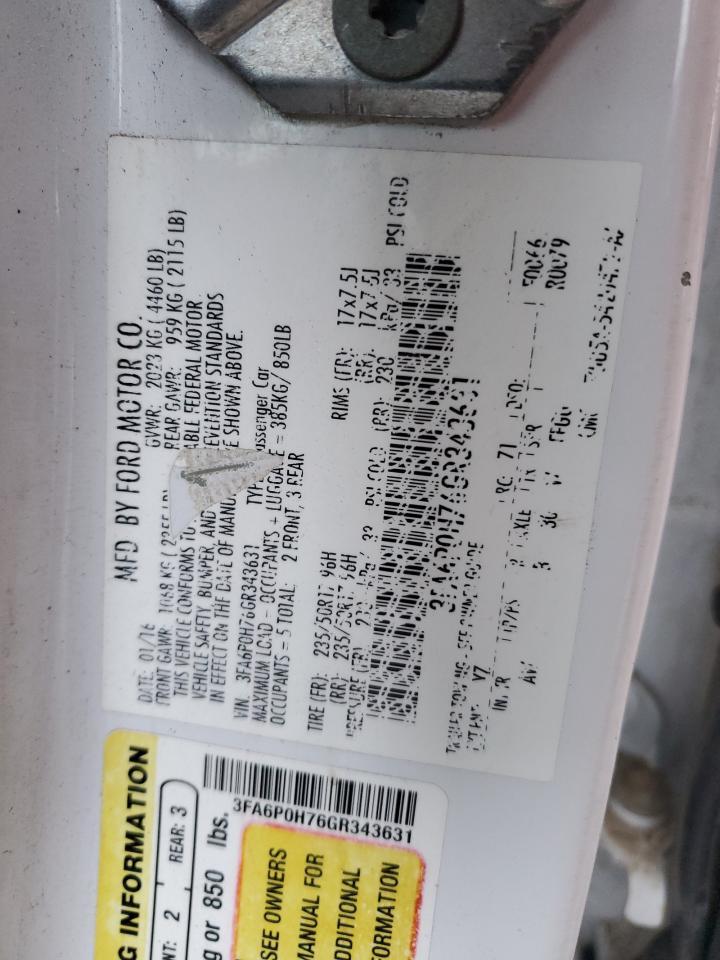 2016 FORD FUSION