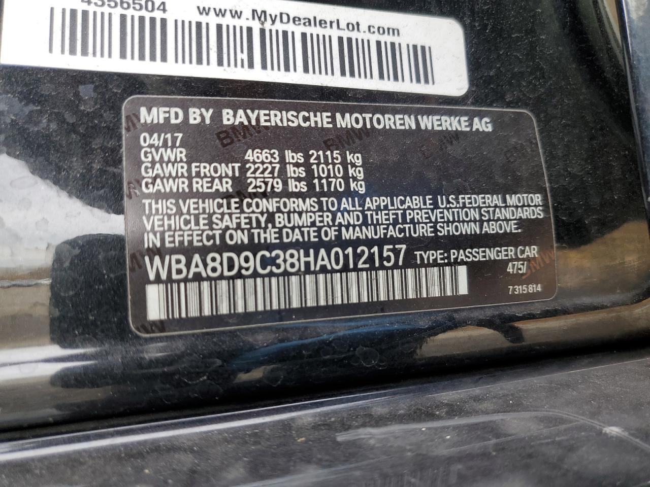 2017 BMW 3 SERIES