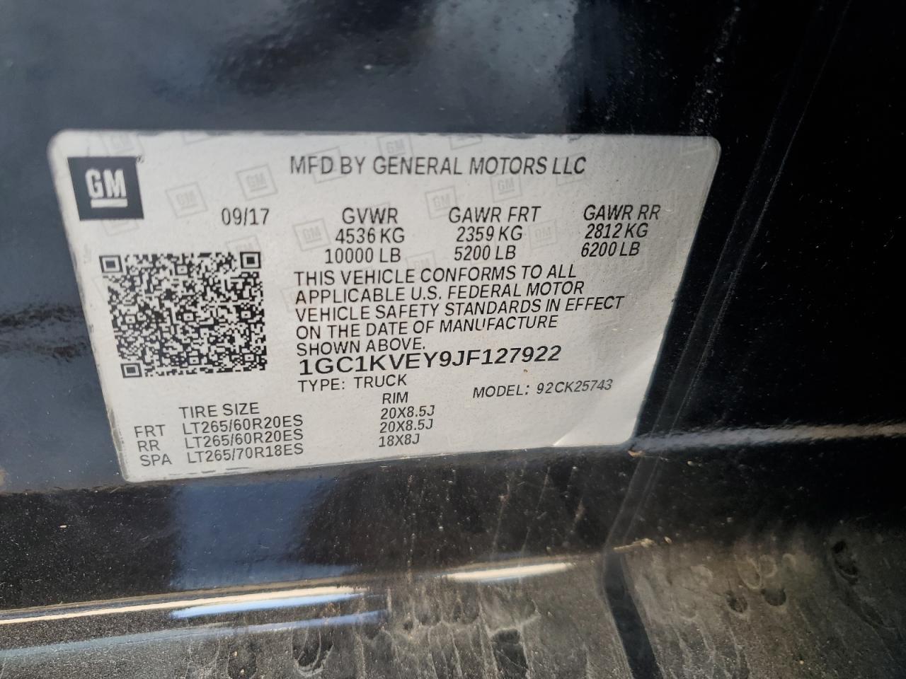 2018 CHEVROLET Silverado 2500