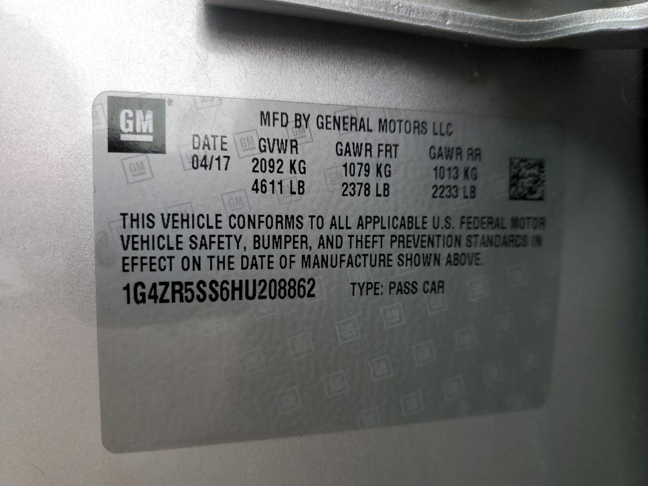 2017 BUICK LACROSSE
