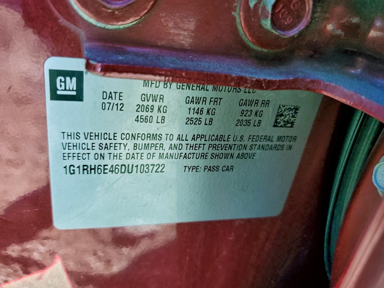 2013 CHEVROLET VOLT
