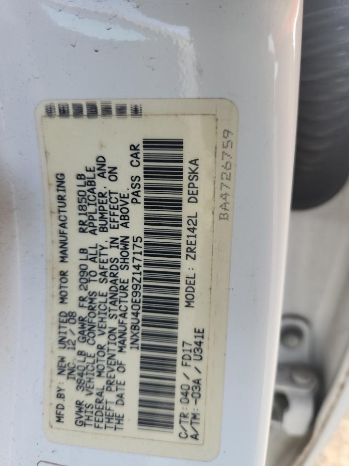 2009 TOYOTA COROLLA