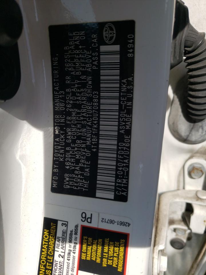 2013 TOYOTA CAMRY