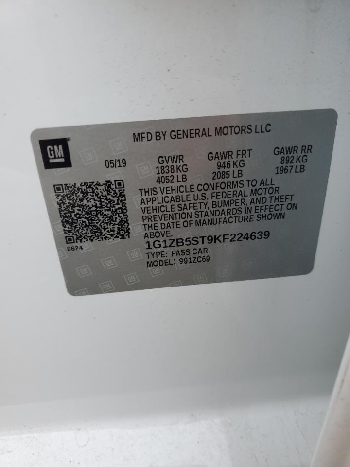 2019 CHEVROLET MALIBU