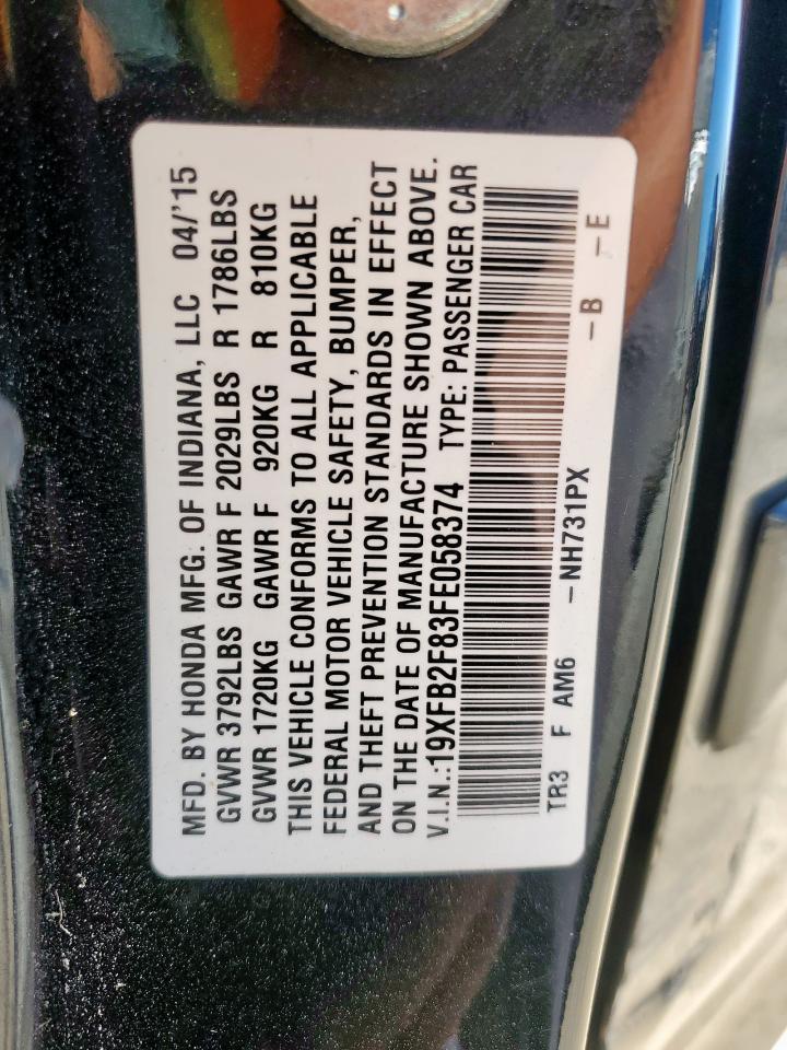 2015 HONDA CIVIC