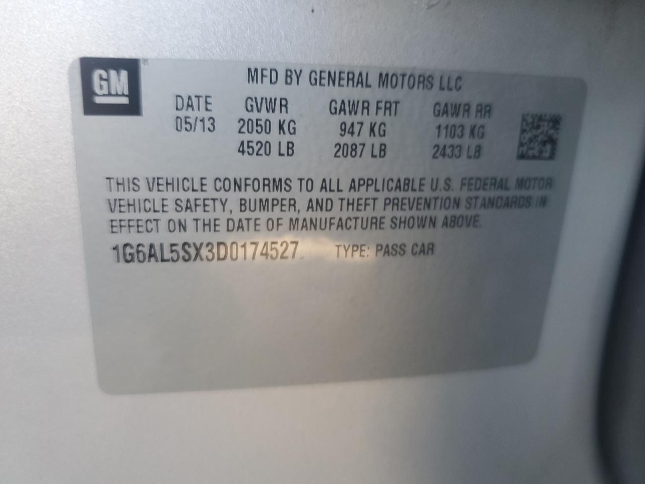 2013 CADILLAC ATS
