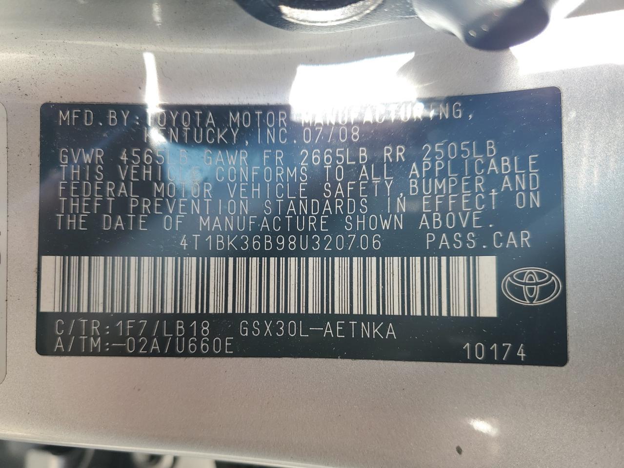 2008 TOYOTA Avalon