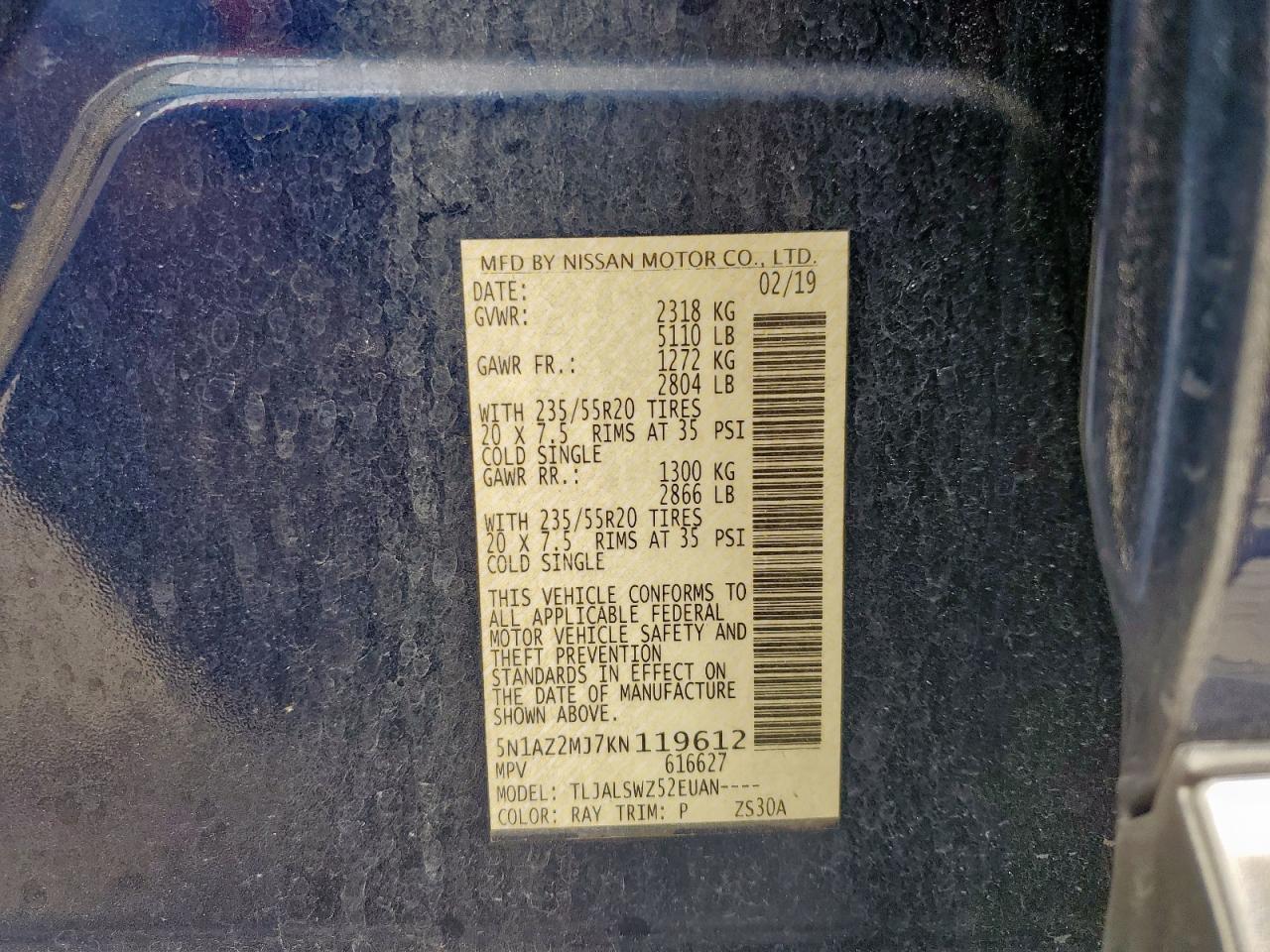 2019 NISSAN MURANO