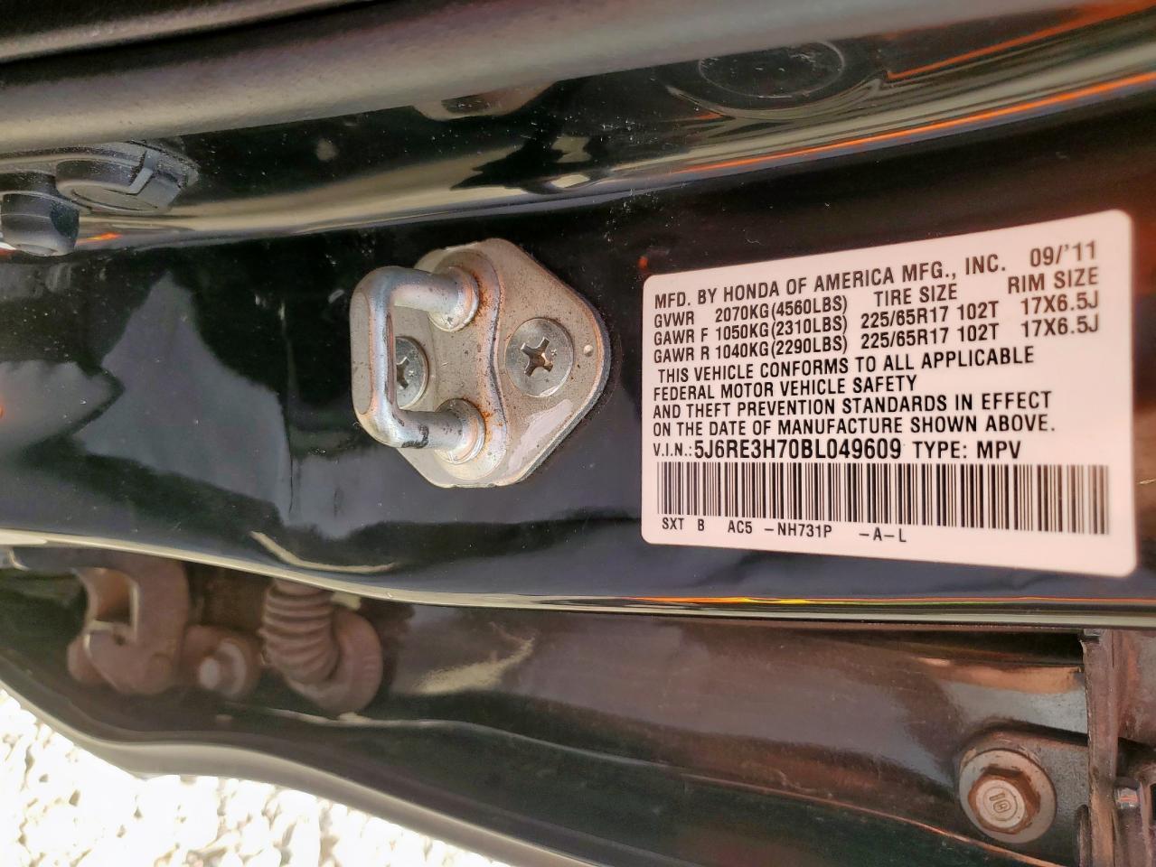 2011 HONDA CR-V