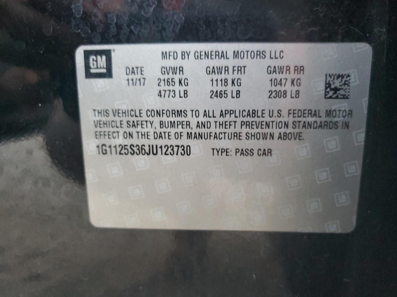 2018 CHEVROLET IMPALA
