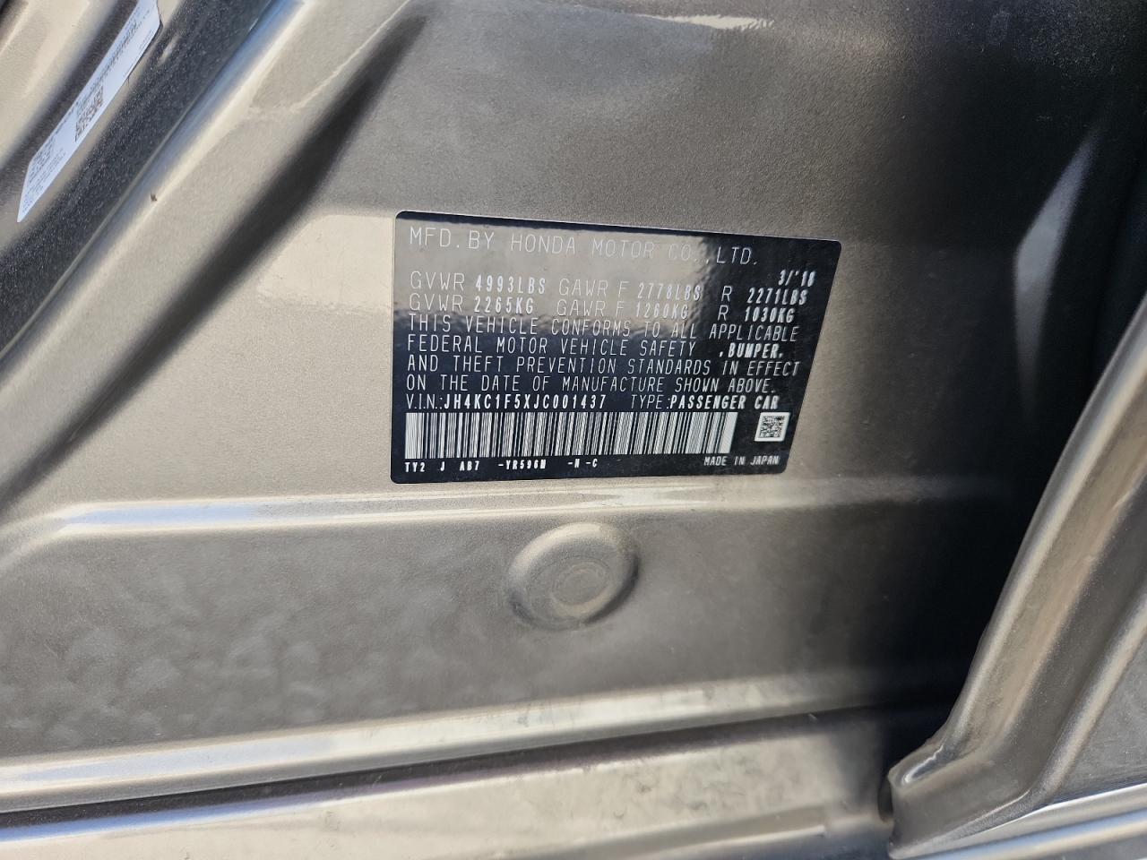 2018 ACURA RLX