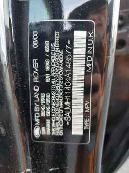 2004 LAND ROVER RANGE ROVER